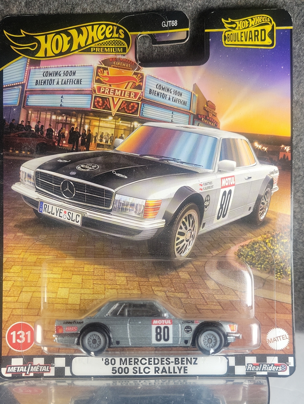 Hot Wheels '80 Mercedes-Benz 500 SLC Rallye Toy Car - Gray